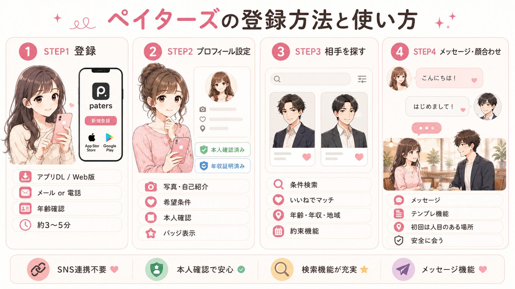 ペイターズの登録方法と使い方