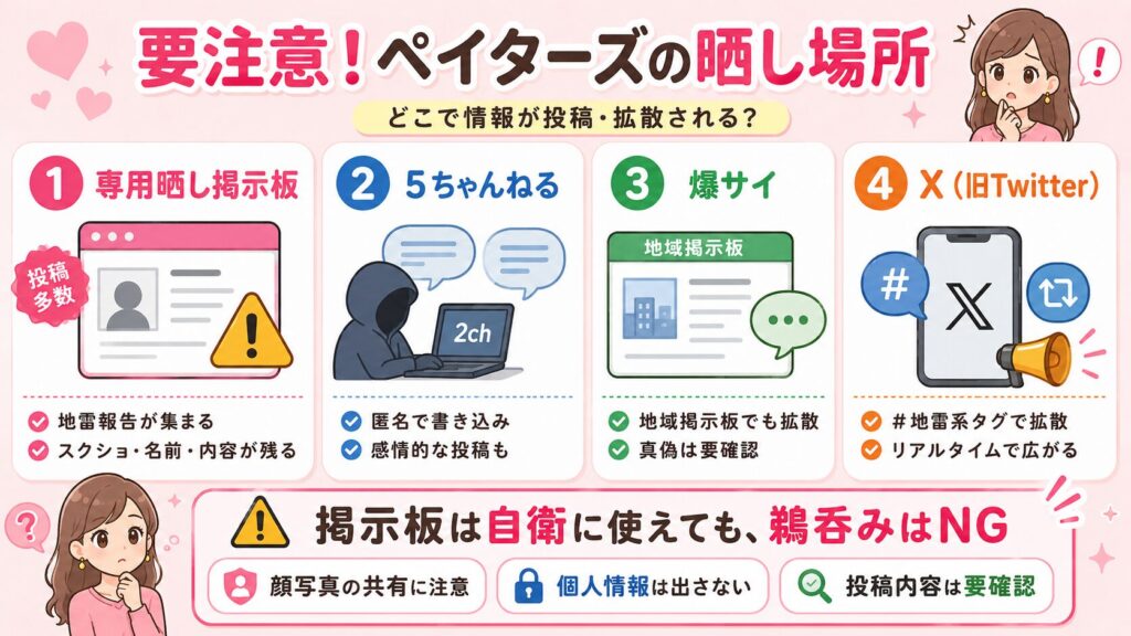 Paters(ペイターズ)の晒し掲示板とは？どこで晒されるのか